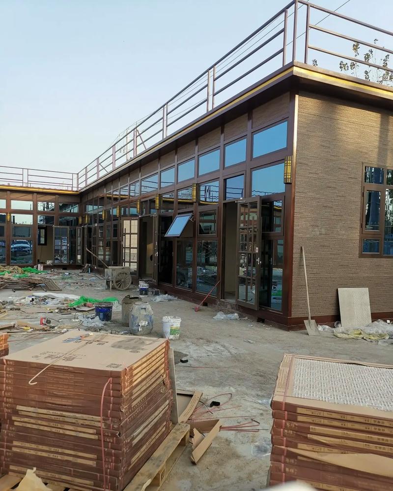 可以移動的精裝鋼結構小房屋#裝配式建